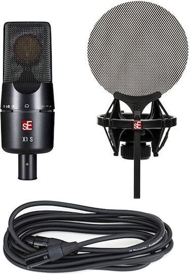 SE Electronics X1 S Seturi Microfon Condensator XLR Montat pe amortizoare pentru Vocale Pachet Vocal