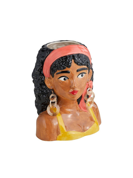 Butlers Vază Decorativă Ceramică Paola Galbenă 16x22xÎnălțime 26cm