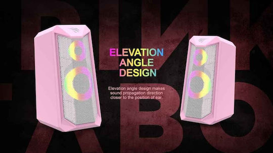 Havit SK202 2.0 Speakers 3W Pink