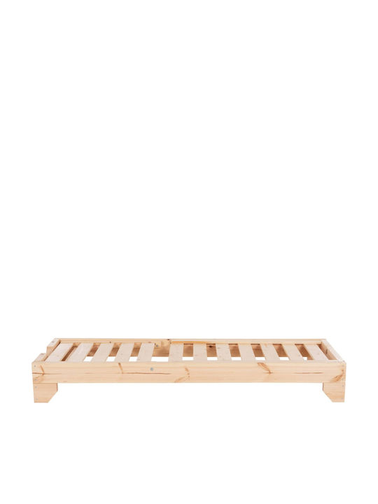 Hölzernes Garten- und Pool-Liegestuhl Beige 79x204x77cm