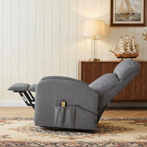 Relax Sessel Hellgrau 63x86x101,5cm