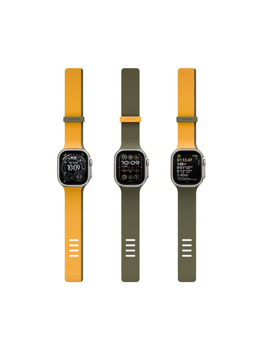 Watch Strap Uniq Revix Iv Premium Apple Watch 49 46 45 44mm Edition Reversible Magnetic Yellow-Green
