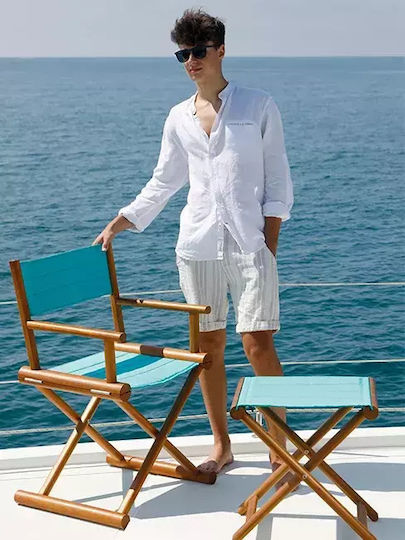 Marine Business Σκαμπό Πτυσσόμενο Teak 45x36x46cm-black