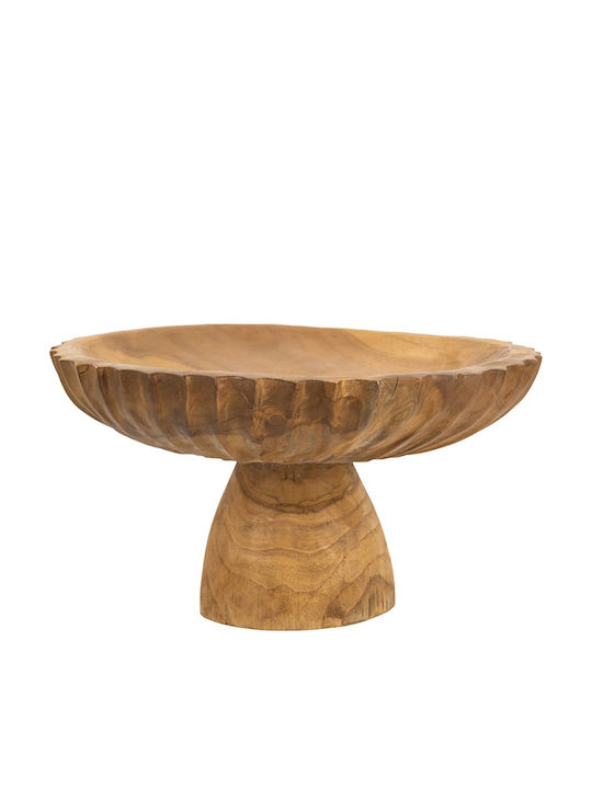 Artekko Decorative Wooden Brown Platter 30x30x14cm