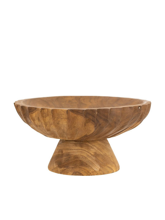 Artekko Decorative Wooden Brown Platter 20x20x10cm