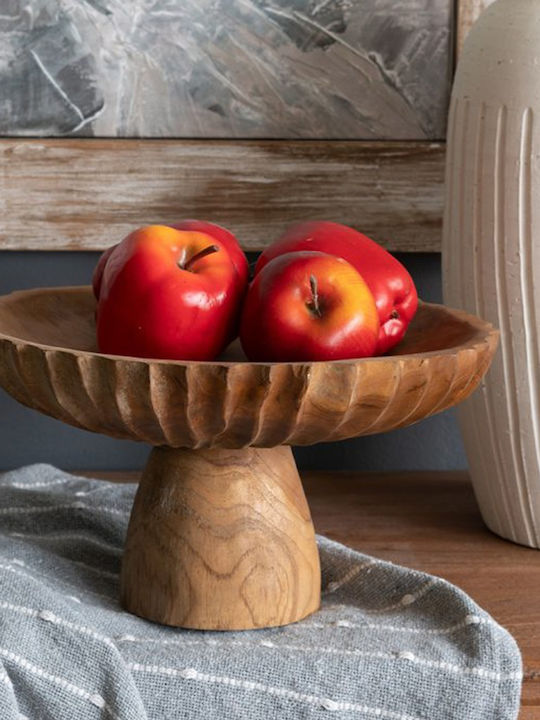 Artekko Decorative Wooden Brown Platter 30x30x14cm