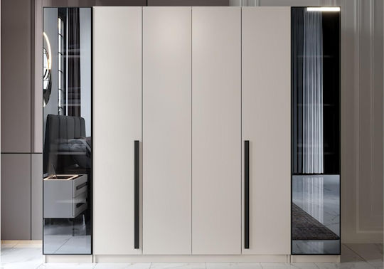 Stewehome Set De Mobilier Pentru Dormitor 5 Bucăți Gri Modern Și Elegant Design 160x200cm