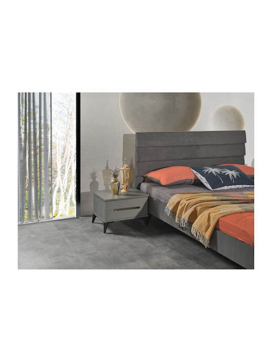 Stewehome Set De Mobilier Pentru Dormitor 5 Bucăți Gri 160x200cm