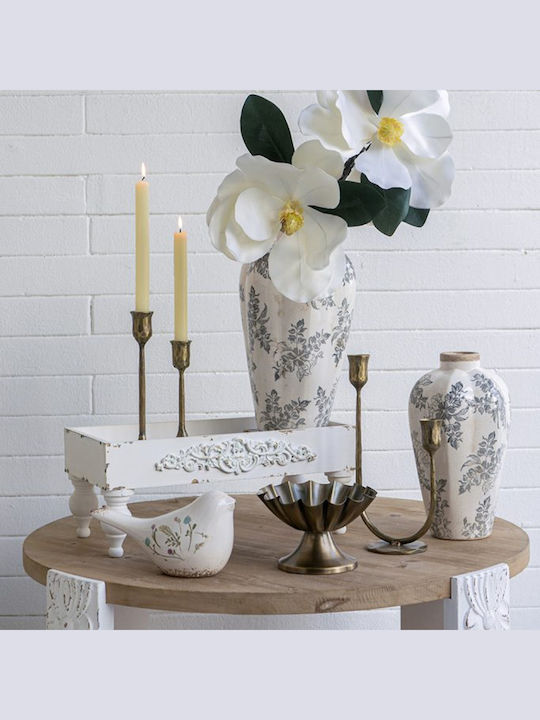 Artekko Metal Candle Holder in Gold Color 16x29x9cm