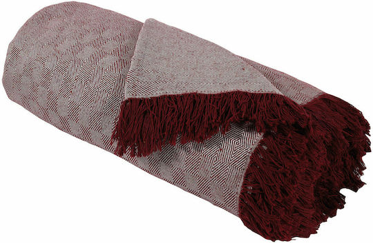 Das Home 0220 Three-Seater Sofa Throw 180x300cm Burgundy