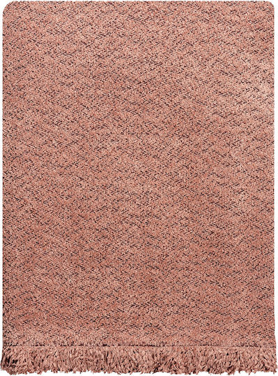 Beauty Home Lamb 8570 Σετ Ριχτάρια 2τμχ Chenille Ρόζ