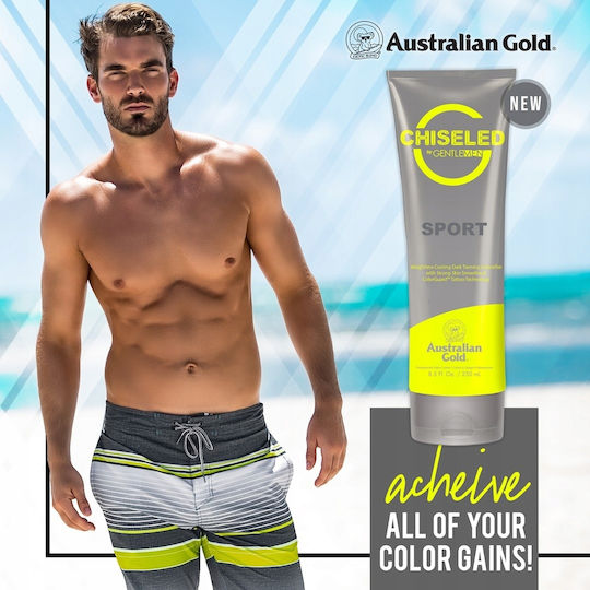 Australian Gold Chiseled by Gentlemen Self Tanning Lotion Σώματος Dark 250ml