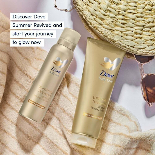 Dove DermaSpa Summer Revived Автобронзант Мус Body Светъл / Среден 150мл