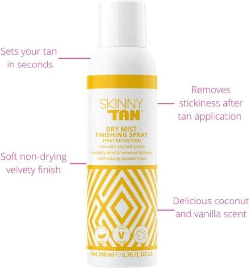 Skinny Tan Dry Mist Self Tanning Mist Body 200ml