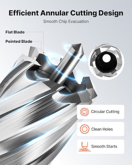Vevor Set 4 HSS Drills for Metal and Masonry