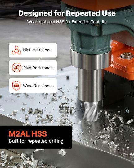 Vevor Set Of 5 HSS Drills For Metal And Masonry