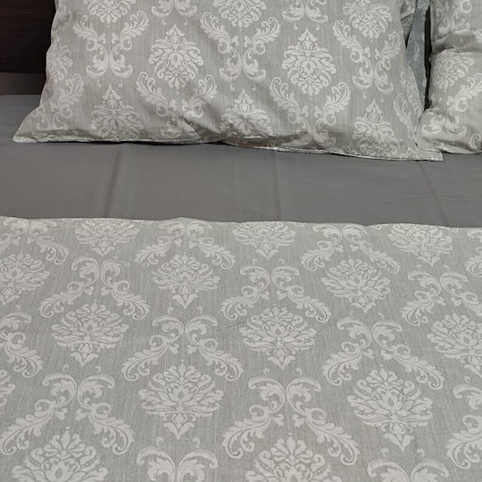 Royal Σετ Υπέρδιπλο 4τμχ 220x270εκ. Damask Grey