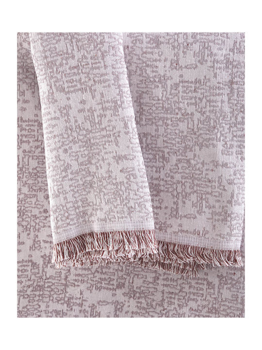 Rythmos Totem Sofa Throw 2 Sides Jacquard 180x240cm Burnt Sienna