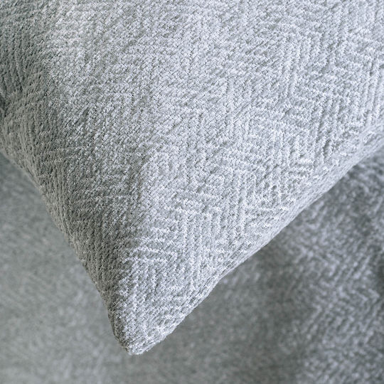 Rythmos Avida Ριχτάρι Πολυθρόνας Δύο 'Οψεων Chenille 180x160εκ. Γκρί