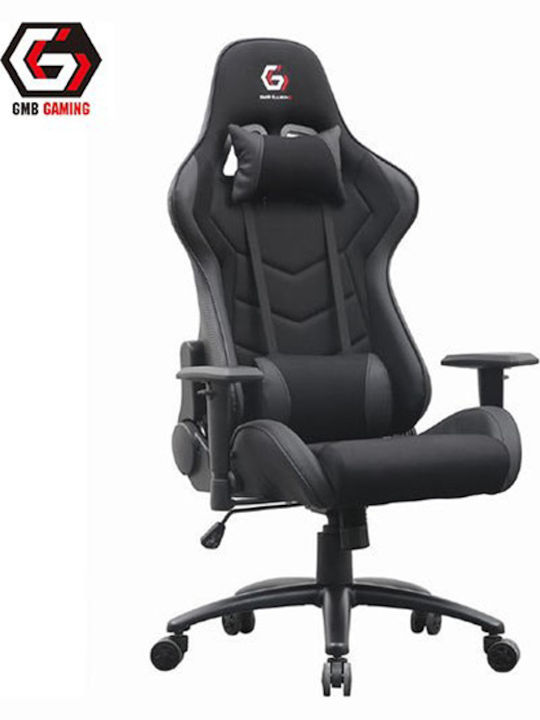 Gembird GC-01 Fabric Gaming Chair with Adjustable Arms Black / Gray