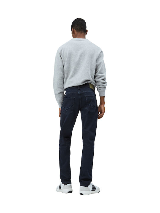 Cash Men's Jeans Pants with Regular Straight Fit Blue