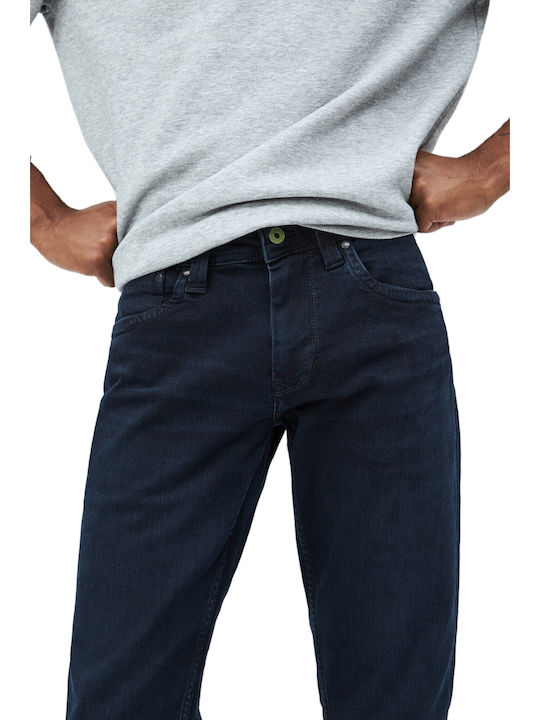 Cash Men's Jeans Pants with Regular Straight Fit Blue