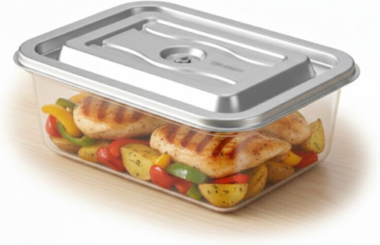 Colorato Glass Lunch Box Silver 6.5lt