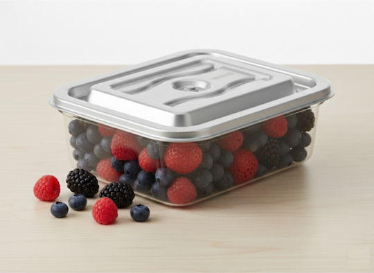 Colorato Glass Lunch Box Silver 4.8lt