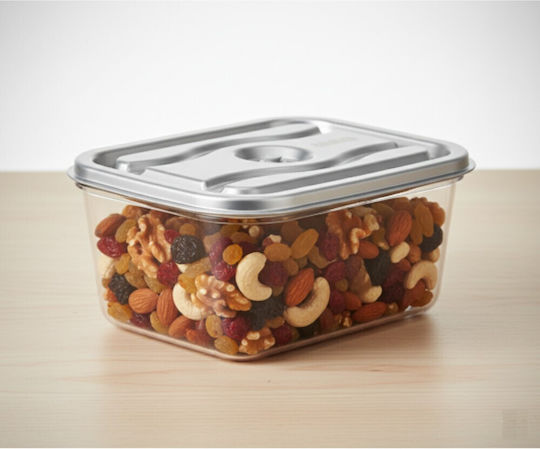 Colorato Glass Lunch Box Silver 2.7lt