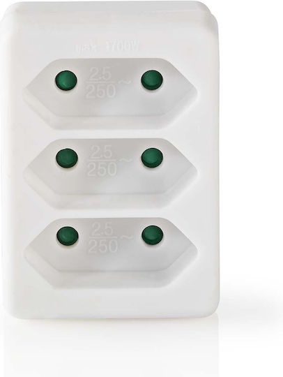 Nedis Mutlusan T-förmiger Wandstecker 3 Steckdosen