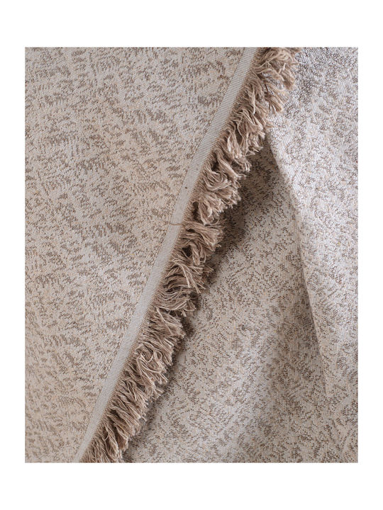 Rythmos Fabio Decken & Couchdecken Viersitzer-Sofa Überwurf Jacquard 180x330cm Beiges