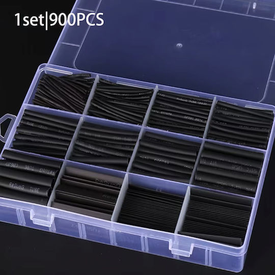 Heat-Shrink Tubing Cable Insulation Polyolefin 900 Pieces