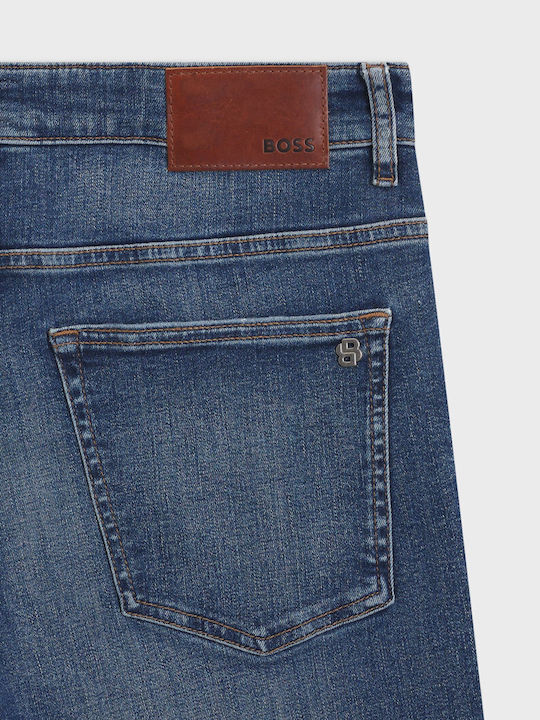 Delaware Men's Jeans Pants Elastic with Slim Fit Medium Aged Denim