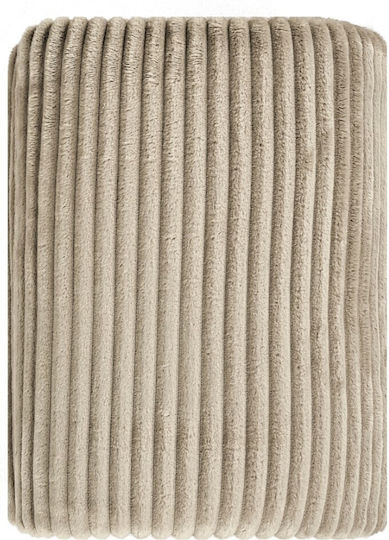 Kentia Sergio Ριχτάρι Τριθέσιου Καναπέ Fleece 180x280εκ. 26 Beige 000072915