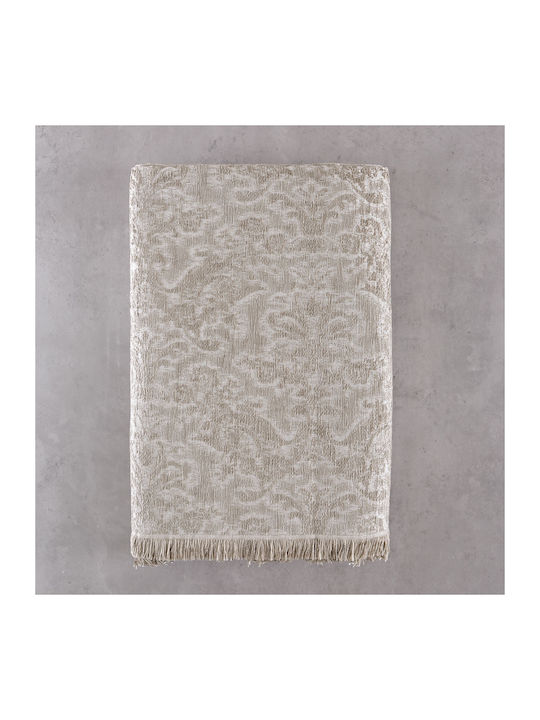 Rythmos Bianco Ριχτάρι Τριθέσιου Καναπέ Δύο 'Οψεων Chenille 180x280εκ. Μπεζ 117-193-3041