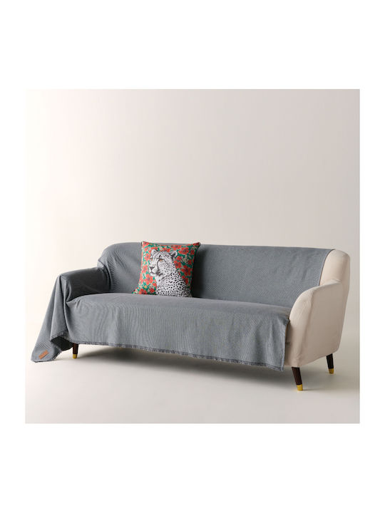 Kentia Everan Ριχτάρι Τετραθέσιου Καναπέ 180x320εκ. Γκρι