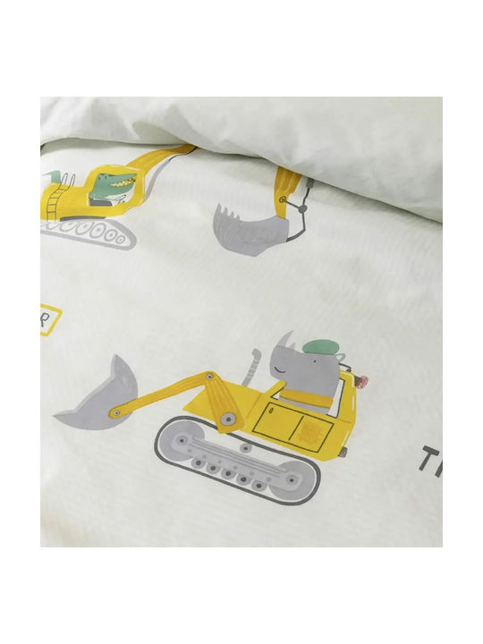 Nima Set Cearceafuri Pentru Copii Single Gri 170x255cm