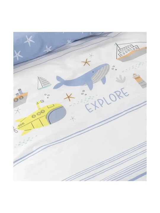 Nima Set Kinderbettlaken Mit Gummizug Baumwolle Sea Adventure 170x255cm 3 Stück