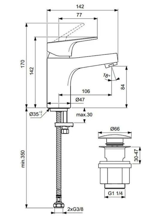 Ideal Standard Baterie Amestecătoare Pentru Chiuvetă