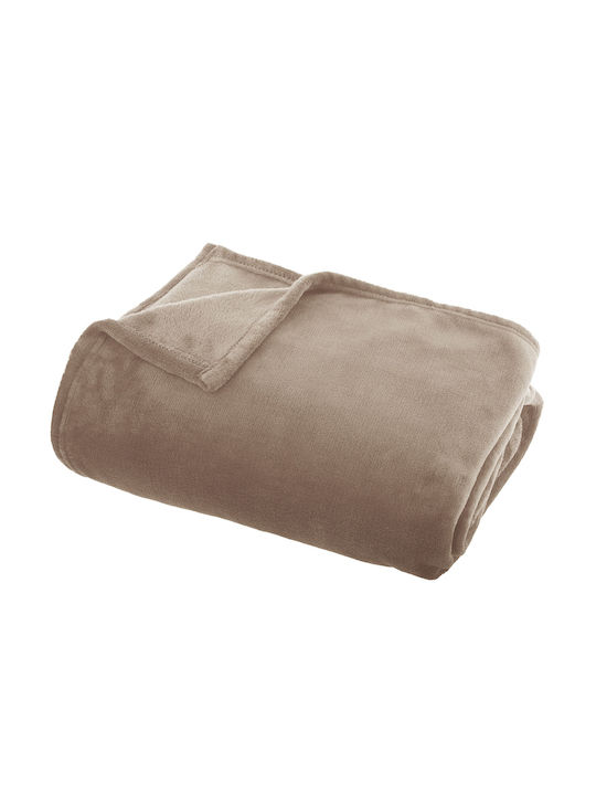 Ριχτάρι Πολυθρόνας Fleece 130x180εκ. Linen