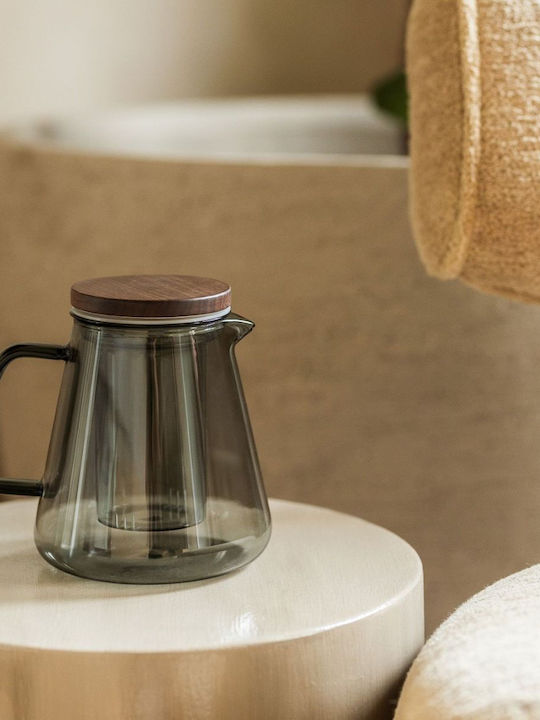 Salt & Pepper Чайник с Филтър Стъклен Сив 930ml
