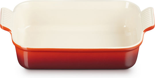 Le Creuset Cratiță Olandeză Rectangulară Ceramică cu Grătar 31x26cm 2.4l