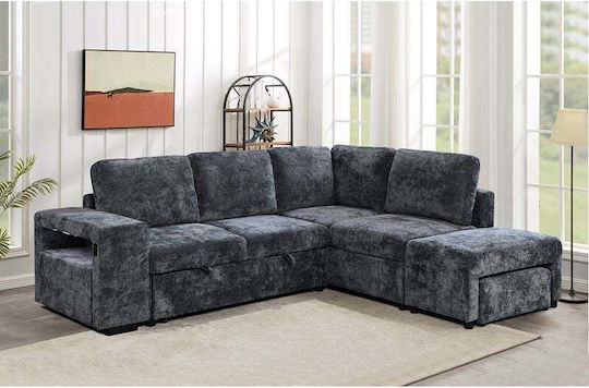 Flexy Γωνιακός Καναπές Κρεβάτι 250x202x87εκ.