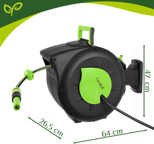 Gardlov Automatic Wall Mounted Garden Hose Box with 30m Hose