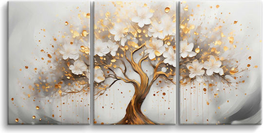 Decowalls Τρίπτυχος Πίνακας σε Καμβά 90x180cm Decowalls Τρίπτυχος Πίνακας σε Καμβά 90x180cm