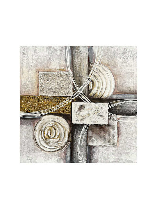 Oil Painting Printed Canvas Geometric Design 80x80cm Ankor