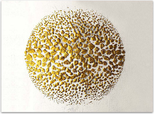 Megapap Golden Circle Painting on Canvas 100x70cm