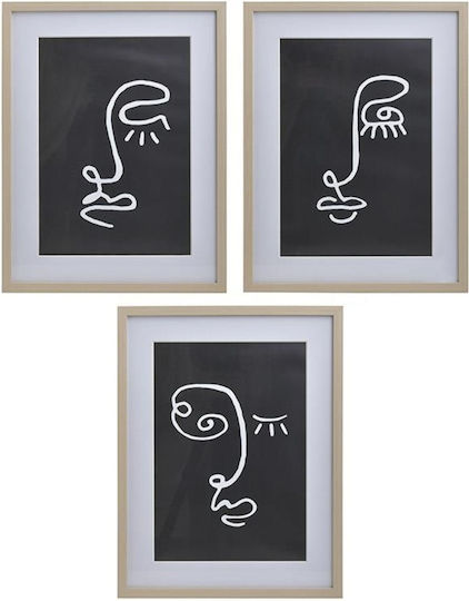 Inart Figures on Canvas 30x40 cm