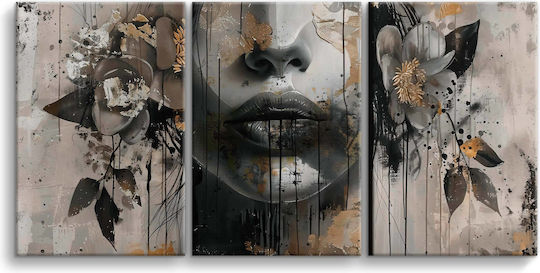 Decowalls Threefold Painting on Canvas 60x120cm