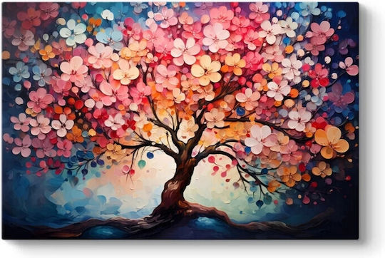 Megapap Pink Tree Πίνακας σε Καμβά 100x70cm